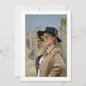 Invitation Modern Chic Simple 21e anniversaire (Dos)