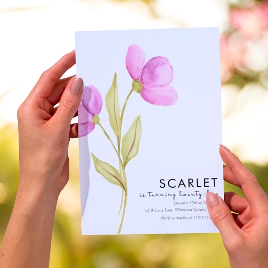 Invitation Modern Chic Simple 25e anniversaire