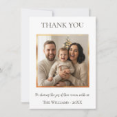 Invitation Modern Christmas Photo Card Template, Minimal (Devant)