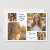 Invitation Modern Class of 2026 Multi Photo Graduation Party  (Devant)