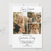 Invitation Modern Class of 2026 Photo Graduation Invite (Devant)