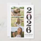 Invitation Modern Class of 2026 Photo Graduation Party (Devant)