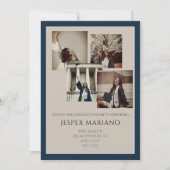 Invitation Modern Class of 2026 Photo Minimal Graduation  (Devant)