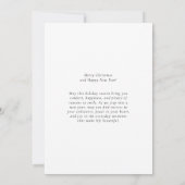Invitation Modern Classic Christmas & New Year Holiday Card (Dos)
