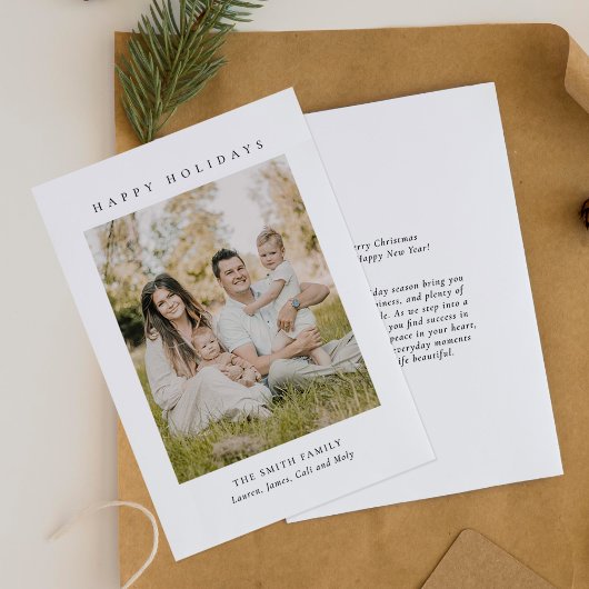 Invitation Modern Classic Christmas & New Year Holiday Card
