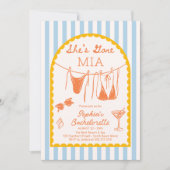 Invitation Modern Coastal Bachelorette Party Itinerary (Devant)