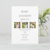 Invitation Modern Collage Maman-to-be 3 Baby shower photo (Debout devant)