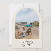 Invitation Modern Colorful Retro Fun Funky Arched Wedding (Dos)