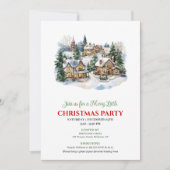 Invitation Modern cozy Christmas scene holiday celebration (Devant)