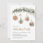 Invitation Modern Cozy Winter Ornament Holiday Party (Devant)