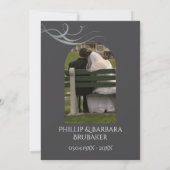 Invitation Modern Custom 25th Wedding Anniversary Arch Photo (Dos)