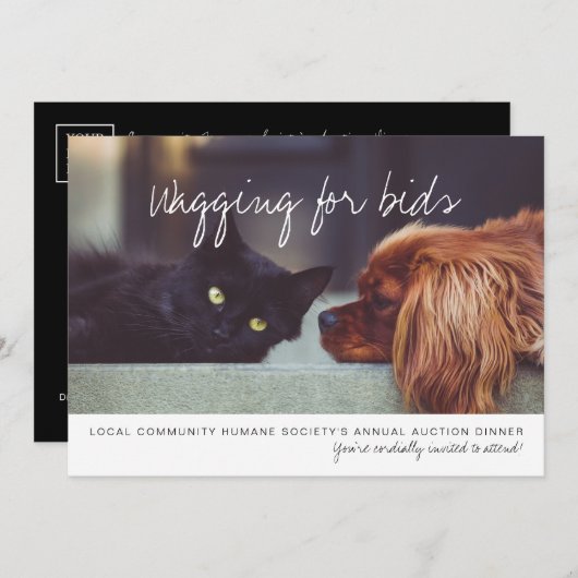 Invitation Modern Custom Business Logo Société Événement Part (Devant / Derrière)