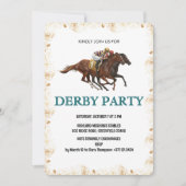 Invitation Modern Derby Horse Racing Party Invite (Devant)