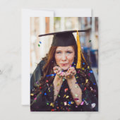 Invitation Modern Doctor Photo Graduation Party  (Dos)