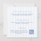 Invitation Modern Doodles And Stripes Lemon Bridal Shower (Dos)