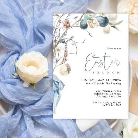 Invitation Modern Egg Hunt Easter Brunch 
