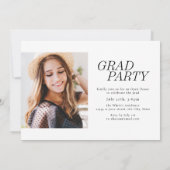 Invitation Modern Elegance Class of 2026 Photo Graduation (Dos)