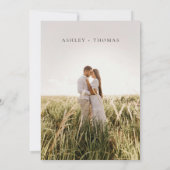 Invitation Modern Elegance Photo Wedding (Dos)