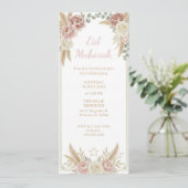 Invitation Modern Elegant Boho Floral Eid Mubarak Digital (Debout devant)
