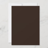 Invitation Modern Elegant Dark Expresso Brown Ivory Wedding (Dos)