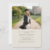 Invitation Modern Elegant Grad Arch Photo Collage Graduation (Dos)