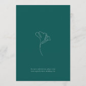 Invitation Modern Emerald Botanical Monogram Wedding (Dos)