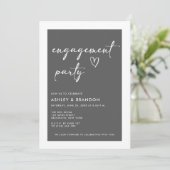 Invitation Modern Engagement Party (Debout devant)