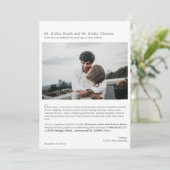 Invitation Modern Fairytale Love Story, Mariage photo (Debout devant)