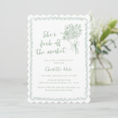 Invitation Modern Farmers Fresh off the Market Bridal Shower (Debout devant)