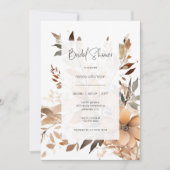 Invitation Modern Floral Bridal Shower (Devant)