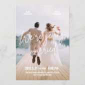 Invitation Modern fun photo wedding  (Devant)