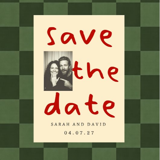 Invitation Modern Funny Minimal Photo