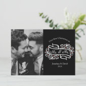 Invitation Modern Gay New-Lyly Photo Grey (Debout devant)