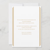 Invitation Modern Gold Frame Graduate Announcement  (Dos)