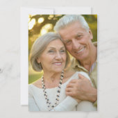 Invitation Modern Gold Glitter Photo 50th Wedding Anniversary (Dos)