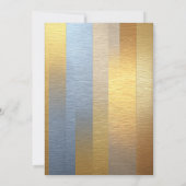 Invitation Modern Gold Silver 75th Birthday Party (Dos)