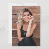 Invitation Modern Grad Cap Signature Script Simple Graduation (Dos)