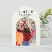 Invitation Modern Grad Photo 2025 Graduation Party (Debout devant)