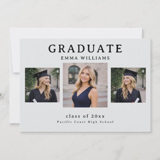 Invitation Modern Graduate Announcement (Devant)