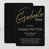 Invitation Modern Graduation Celebration  (Devant / Derrière)