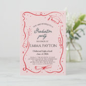 Invitation Modern Graduation Celebration  (Debout devant)