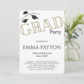 Invitation Modern Graduation Celebration (Debout devant)