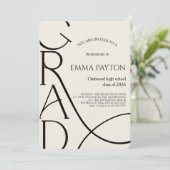 Invitation Modern Graduation Celebration (Debout devant)