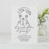 Invitation Modern Graduation Celebration (Debout devant)