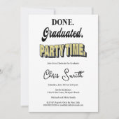 Invitation Modern Graduation Party (Devant)