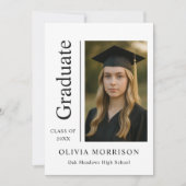Invitation Modern Graduation Party Photo (Devant)