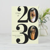 Invitation Modern Graduation Photo Invite (Debout devant)