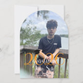 Invitation  Modern Graduation Typography 2026 Script Photo  (Devant)