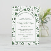 Invitation Modern Green Camp Bachelorette Weekend (Debout devant)