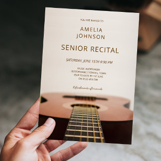 Invitation Modern Guitar Music Senior Recital